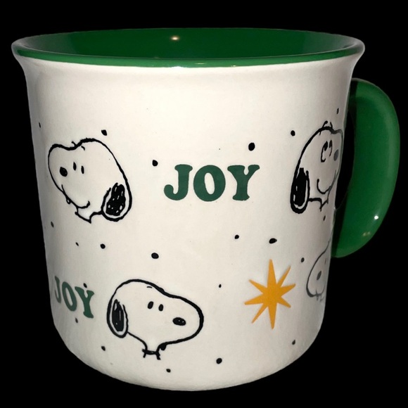 Snoopy PEANUTS SNOOPY JOY Holiday 20oz Coffee Tea Cocoa Mug Ceramic Cup - Picture 7 of 16